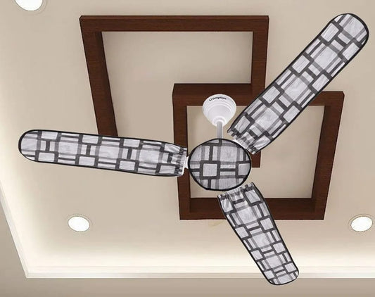 Washable Dust Proof Ceiling Fan Blade Cover Blue